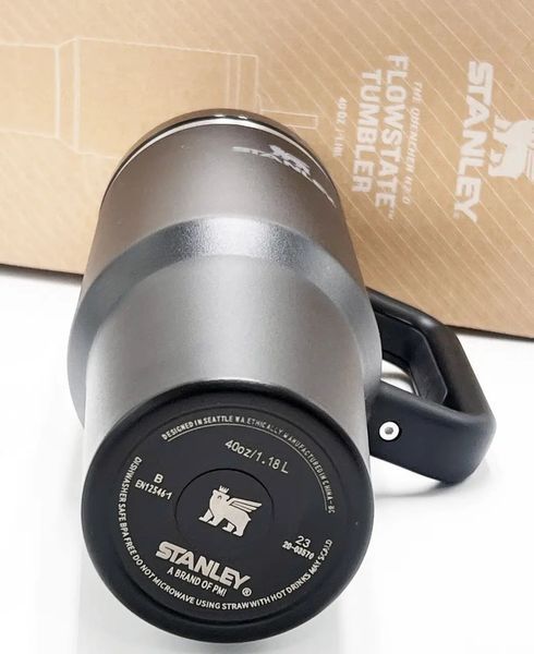 Термокружка Stanley Quencher H2.0 з трубочкою 1180ml для напоїв Black 3_06665 фото