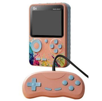 Ігрова приставка G5 Game Box 500 ігор 3" Pink з джойстиком для дітей 3_04581 фото