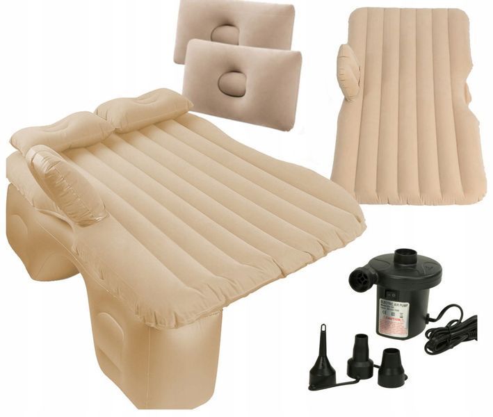 Надувний матрац для автомобіля Car Travel Bed на заднє сидіння Beige 3_03719 фото