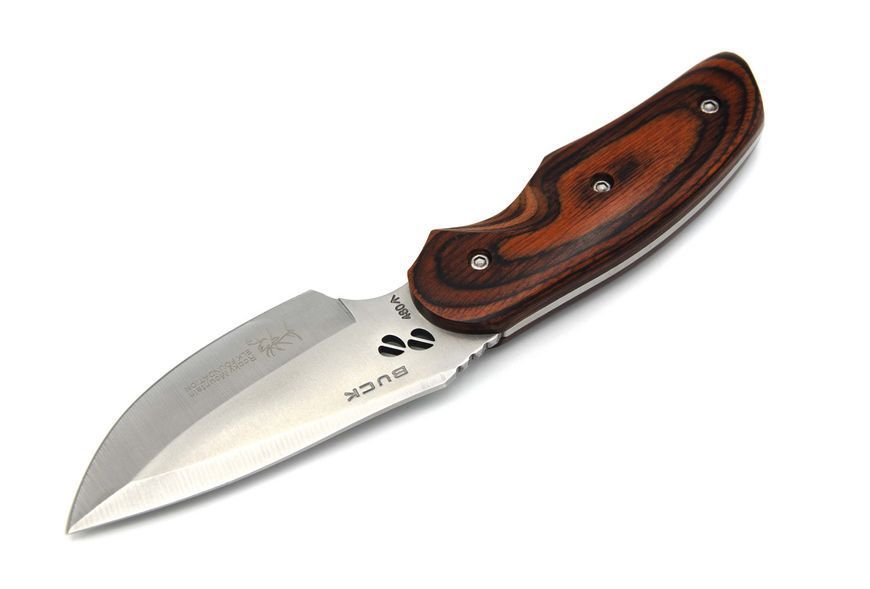 Ніж мисливський Buck 480 із чохлом 21см Brown 7_00940 фото