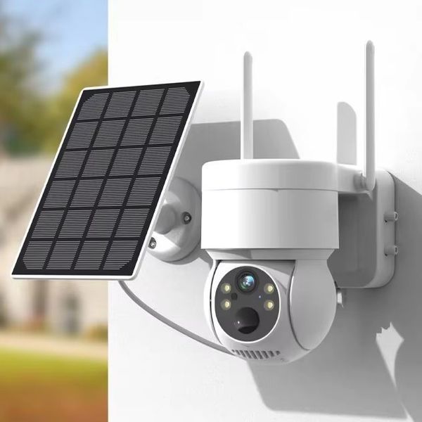 IP-камера TQ1-GK4 6MP вулична Wi-Fi із сонячною панеллю біла 3_05914 фото