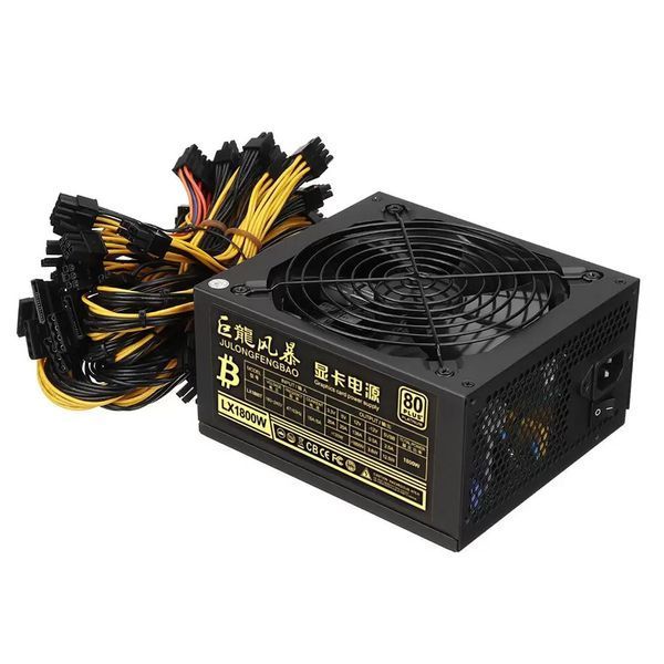 Блок живлення для майнінгу LX-1800W ATX Active PFC 110-220V 8 відеокарт 1800W 3_01882 фото