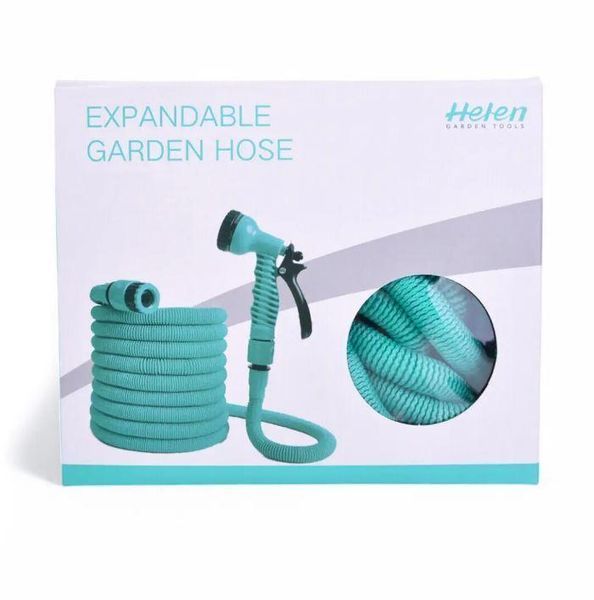 Гнучкий поливальний шланг Expandable Garden Hose 22.5 м з розпилювачем Синій 3_06883 фото