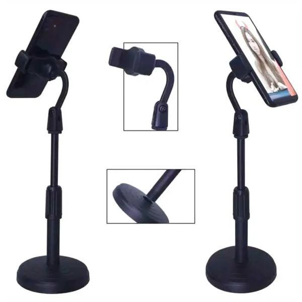 Подставка для телефона RIAS Phone Stand с 360&deg; вращением 24-34 см Черный 3_07628 фото