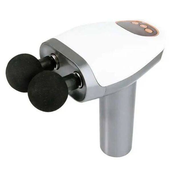 Ручний масажер для м'язів Massage Gun Maxtop MP-921 акумуляторний 25W White-Grey 3_05154 фото