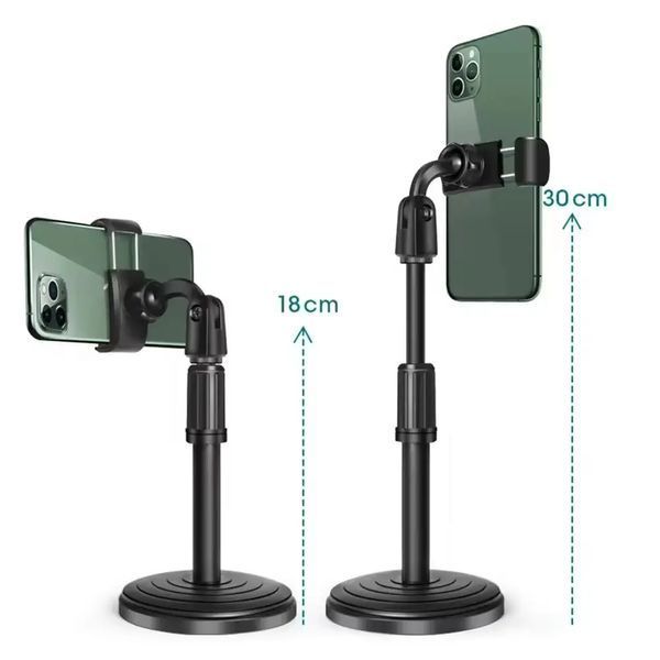 Подставка для телефона RIAS Phone Stand с 360&deg; вращением 24-34 см Черный 3_07628 фото