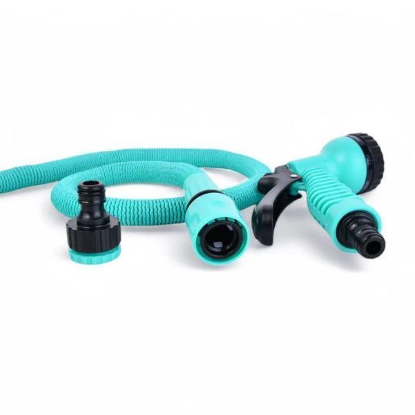 Гнучкий поливальний шланг Expandable Garden Hose 22.5 м з розпилювачем Синій 3_06883 фото