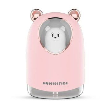 Зволожувач A205 Bear з RGB підсвіткою 300ml Pink 3_04148 фото