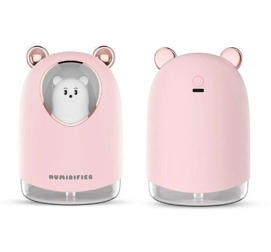 Зволожувач A205 Bear з RGB підсвіткою 300ml Pink 3_04148 фото