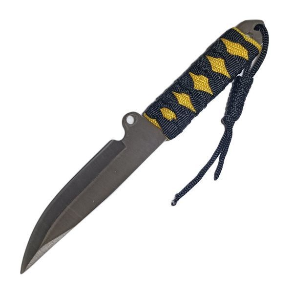 Нож метательный U65 с чехлом 24см Black-Yellow 7_00942 фото