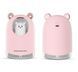 Зволожувач A205 Bear з RGB підсвіткою 300ml Pink 3_04148 фото 2