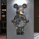 Настенные часы Bearbrick LED подсветка 31x60 см Black 3_08065 фото 3