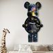 Настенные часы Bearbrick LED подсветка 31x60 см Black 3_08065 фото 4
