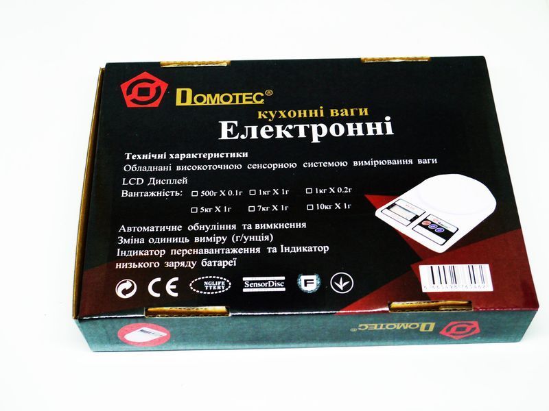 Кухонні електронні ваги Domotec MS-400 10 кг 4_00339 фото