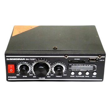 Підсилювач звуку Boschmam BM Audio BM-700BT 2x300W Bluetooth+USB 4_00495 фото