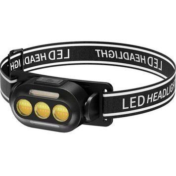 Фонарик налобный Police PL-190 COB SMD аккумуляторный 3 цвета USB Black 7_01799 фото