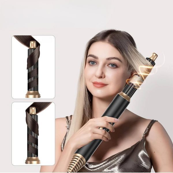 Мультистайлер Hot Air Styler 5в1 с феном и ионизацией 1000W Черный-Золотой 3_06886 фото