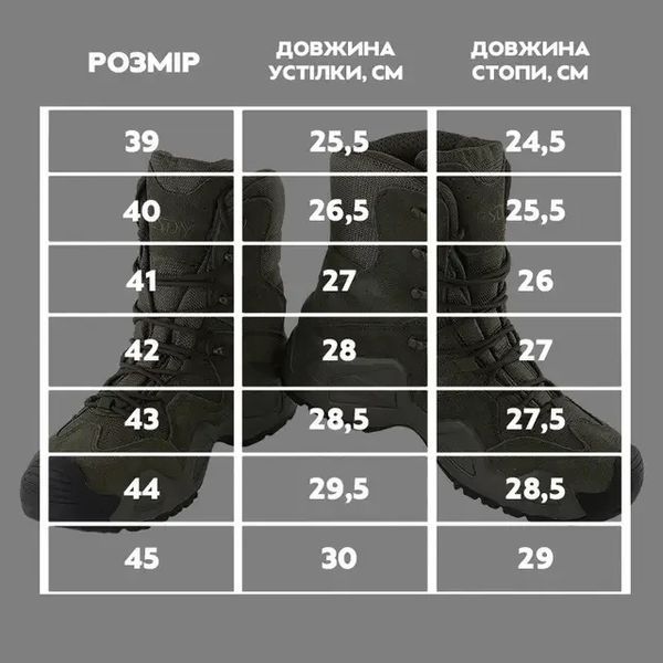 Чоловічі тактичні берці ЕSDУ SK-33-35 Оливкові розмір 45 3_04196 фото