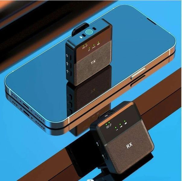 Мікрофон бездротовий петличний Bewin SX9 Mini 1 ресивер чорний 3_05892 фото